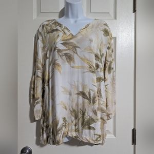 Women's XL Chico's Size 3 Summer Grove Pullover Top